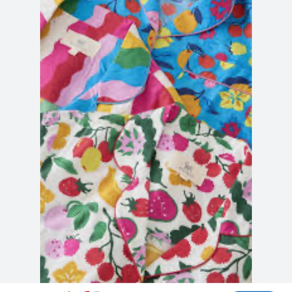 NWT Printfresh organic Fruit Smoothie & floral pants long sleeve maximalist 5X